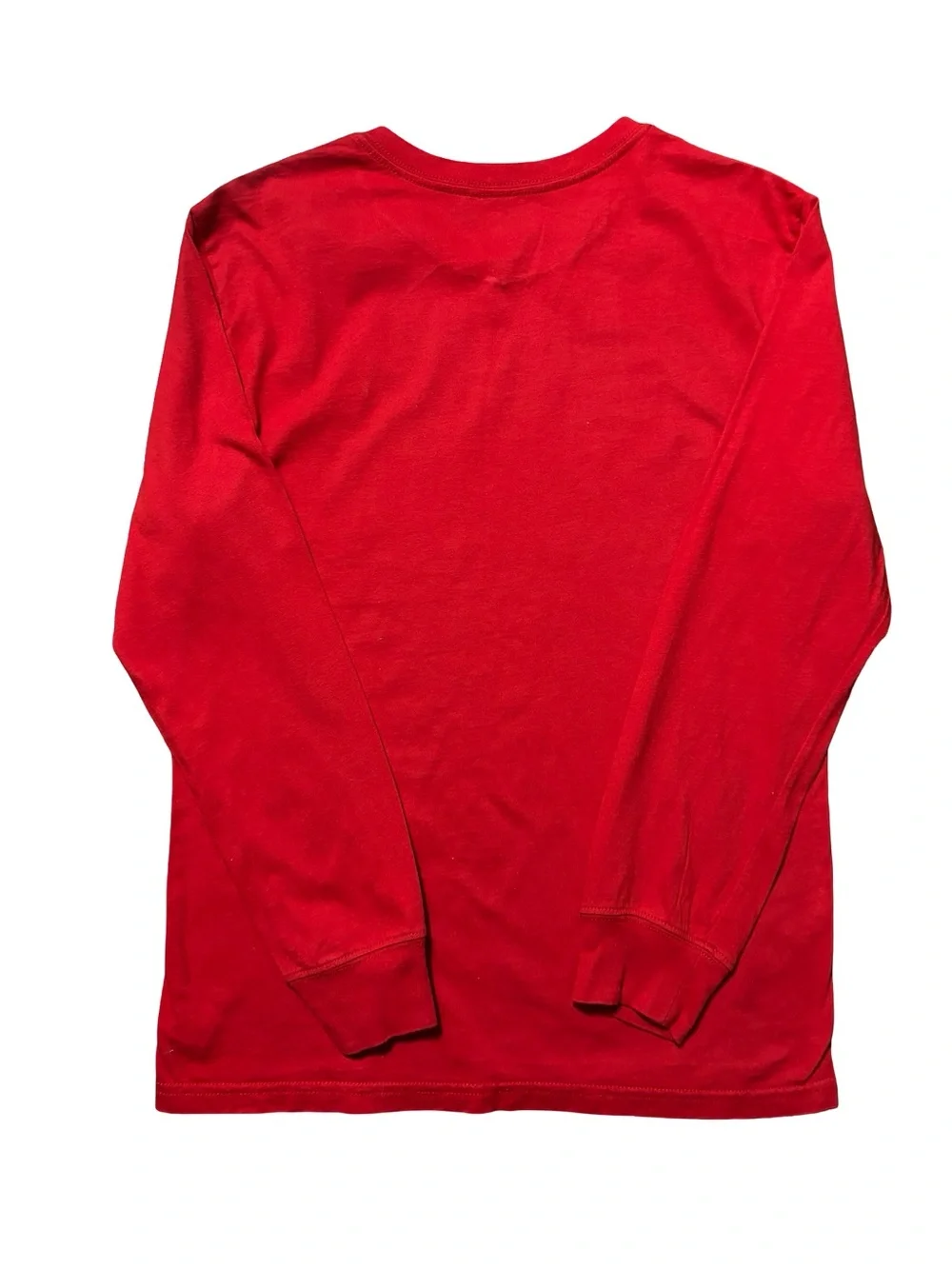 Ralph Lauren Red Long-Sleeve Crewneck Shirt with Navy Pony